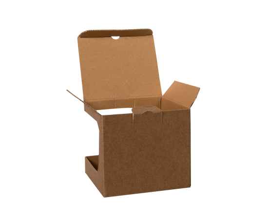 Коробка для кружки 13627, 23502, размер 12,3х10,0х10,8 см, микрогофрокартон, коричневый, Цвет: коричневый, изображение 2