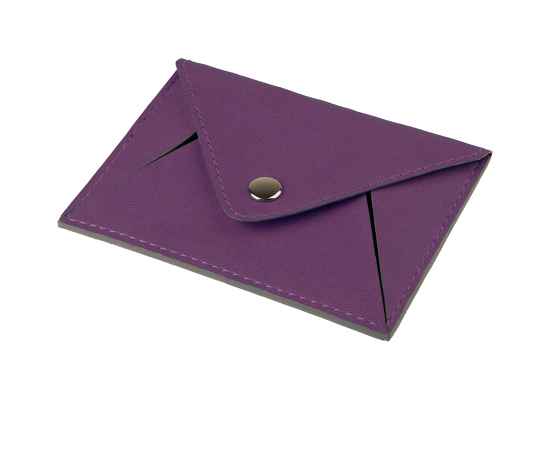 Холдер для карт 'Sincerity', 7*11,5 см, PU, фиолетовый с серым, Цвет: фиолетовый, изображение 2