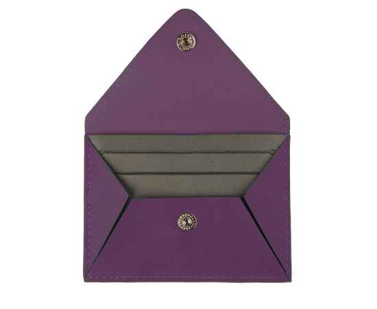 Холдер для карт 'Sincerity', 7*11,5 см, PU, фиолетовый с серым, Цвет: фиолетовый, изображение 3
