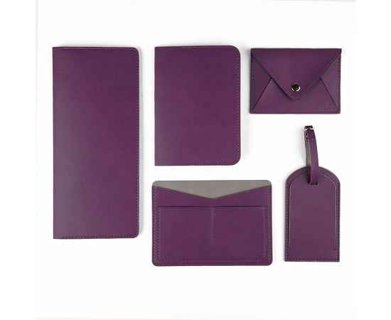 Холдер для карт 'Sincerity', 7*11,5 см, PU, фиолетовый с серым, Цвет: фиолетовый, изображение 4