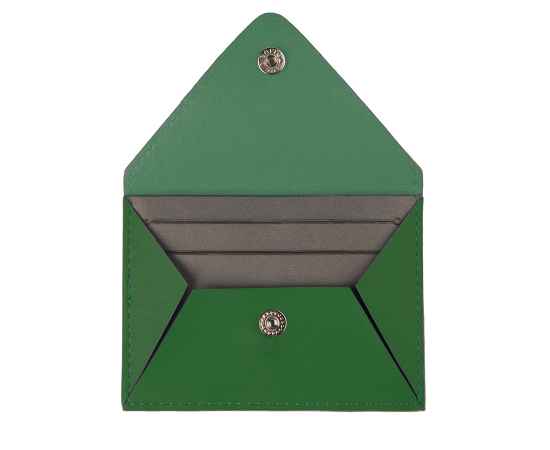 Холдер для карт 'Sincerity', 7*11,5 см, PU, зеленый с серым, Цвет: зеленый, изображение 3