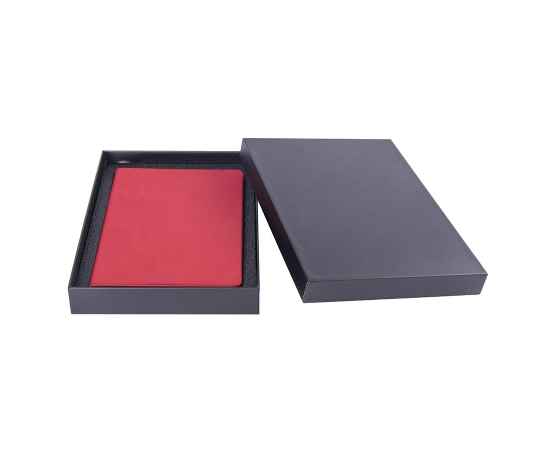 Коробка подарочная для ежедневника с ложементом, размер 14,5  х 20,5  см, Цвет: Чёрный, изображение 4