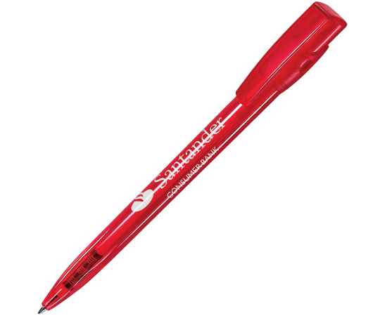 KIKI LX, ручка шариковая, прозрачный красный, пластик, Цвет: красный, изображение 2