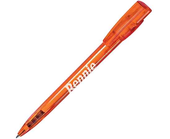 KIKI LX, ручка шариковая, прозрачный оранжевый, пластик, Цвет: оранжевый, изображение 2