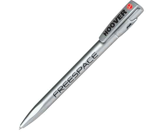KIKI SAT, ручка шариковая, серебристый, пластик, Цвет: серебристый, изображение 2