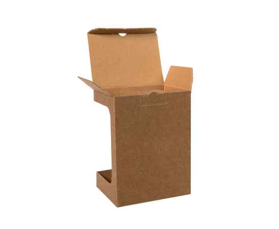 Коробка для кружки 26700, размер 11,9х8,6х15,2 см, микрогофрокартон, коричневый, Цвет: коричневый, изображение 3