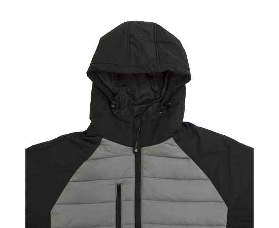 Куртка мужская 'TIBET',серый/чёрный,3XL, 100% нейлон, 200  г/м2, Цвет: серый, черный, Размер: 3XL, изображение 9