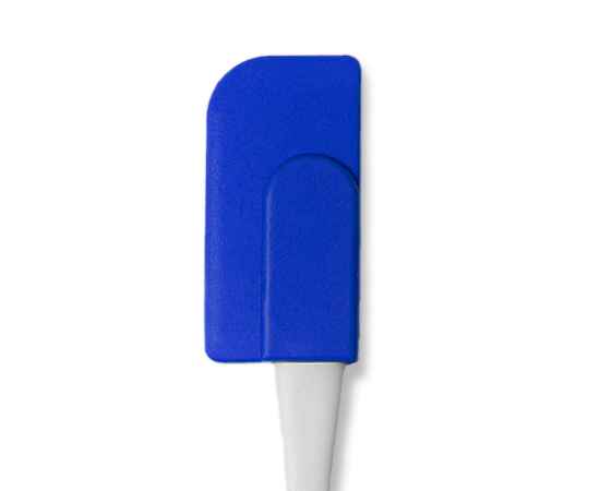 Лопатка кулинарная KERMAN, синий, 3,5х23х1см, силикон, пластик, Цвет: синий, белый, изображение 2