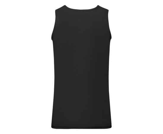 Майка мужская 'Athletic Vest', черный_S, 100% х/б, 160 г/м2, Цвет: Чёрный, Размер: S, изображение 2