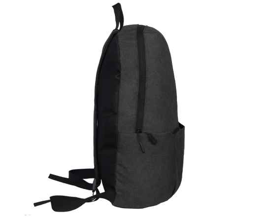 Рюкзак BASIC, серый меланж, 27x40x14 см, oxford 300D, Цвет: серый меланж, изображение 2