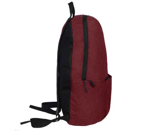 Рюкзак BASIC, бордовый меланж, 27x40x14 см, oxford 300D, Цвет: красный, изображение 3