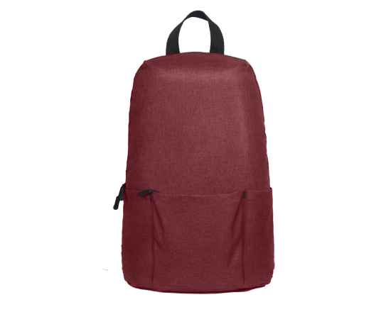 Рюкзак BASIC, бордовый меланж, 27x40x14 см, oxford 300D, Цвет: красный, изображение 4