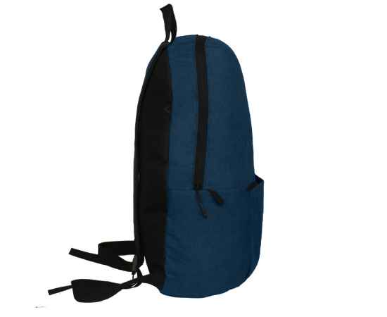 Рюкзак BASIC, темно-синий меланж, 27x40x14  см, oxford 300D, Цвет: тёмно-синий, изображение 2