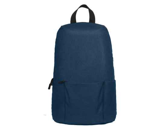 Рюкзак BASIC, темно-синий меланж, 27x40x14  см, oxford 300D, Цвет: тёмно-синий, изображение 4