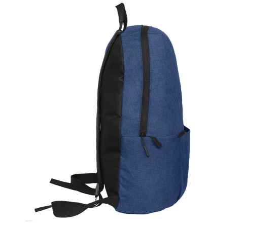 Рюкзак BASIC, синий меланж, 27x40x14 см, oxford 300D, Цвет: синий, изображение 3
