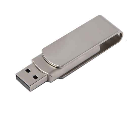 USB flash-карта SWING METAL (16Гб), серебристая, 5,3х1,7х0,9 см, металл, изображение 3