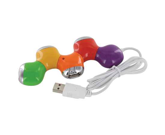 USB-разветвитель 'Трансформер', D=8 см, H=1,9 см, пластик, тампопечать, изображение 2
