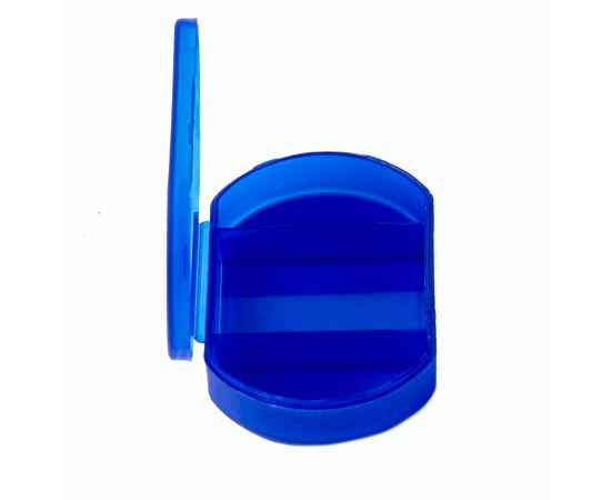 Витаминница TRIZONE, 3 отсека, 6 x 1.3 x 3.9 см, пластик, синяя, Цвет: синий, изображение 4