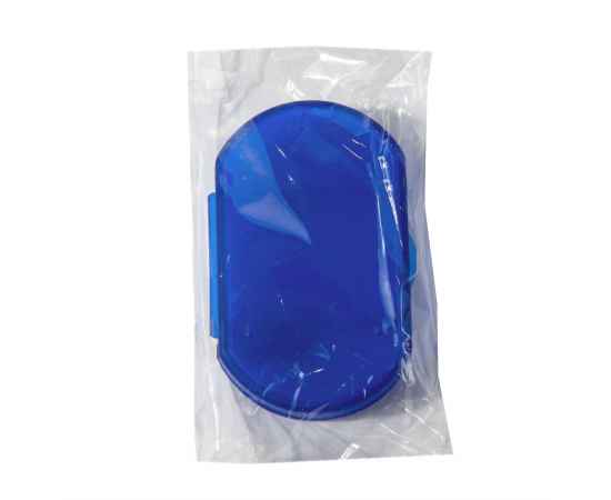 Витаминница TRIZONE, 3 отсека, 6 x 1.3 x 3.9 см, пластик, синяя, Цвет: синий, изображение 5