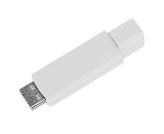 USB flash-карта 'Twist' (8Гб),белая, 6х1,7х1см,пластик, Цвет: белый, изображение 3