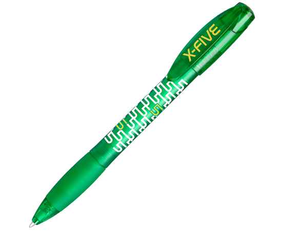 X-5 FROST, ручка шариковая, фростированный зеленый, пластик, Цвет: зеленый, изображение 2