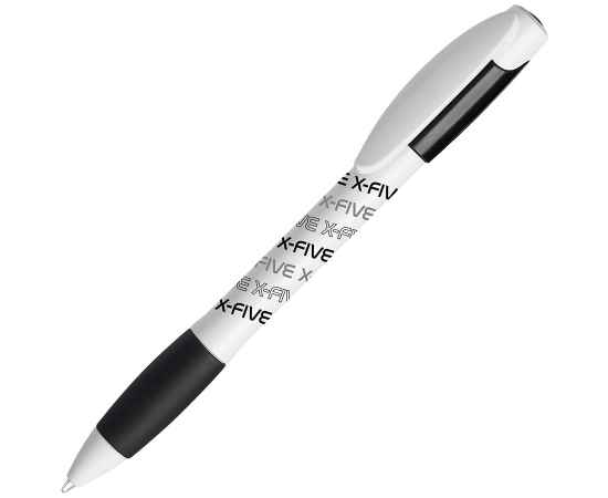X-5, ручка шариковая, черный/белый, пластик, Цвет: белый, черный, изображение 2