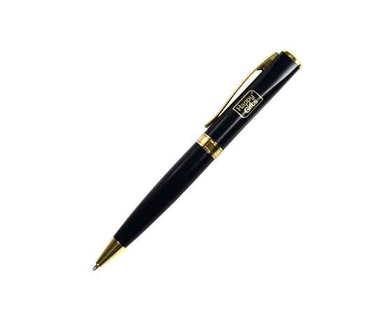WIZARD GOLD, ручка шариковая, черный/золотистый, металл, Цвет: Чёрный, изображение 2