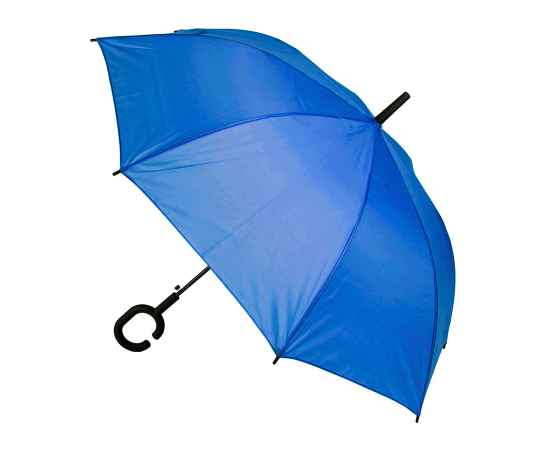 Зонт-трость HALRUM,  полуавтомат, синий, D=105 см, нейлон, пластик, Цвет: синий, изображение 2
