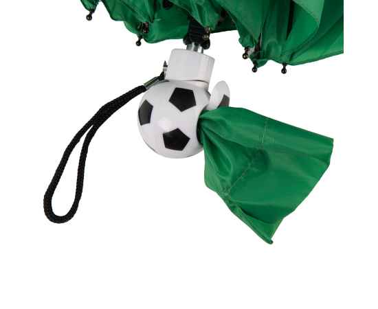 Зонт складной FOOTBALL, механический, зеленый, Цвет: зеленый, изображение 4