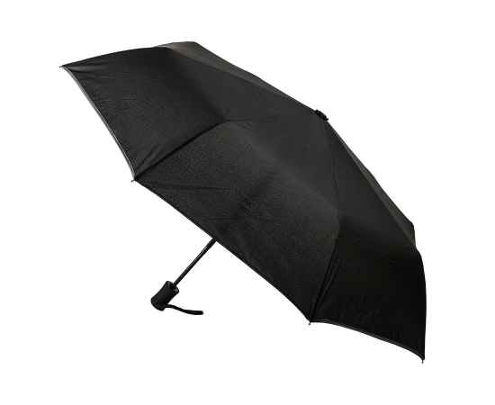 Зонт LONDON складной, автомат, черный, D=100 см, 100% полиэстер, Цвет: Чёрный, изображение 2