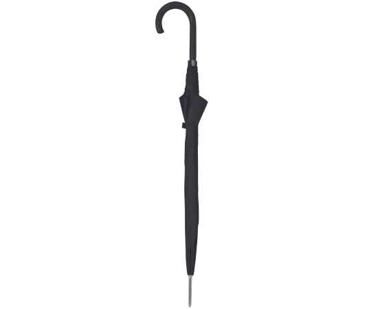 Зонт-трость с пластиковой ручкой, механический, черный, D=103 см, 100% полиэстер 190 T, Цвет: Чёрный, изображение 3