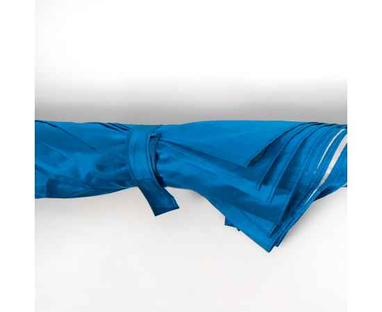 Зонт-трость с пластиковой ручкой  'под алюминий' 'Silver', полуавтомат, синий с серебром, D=103 см,, Цвет: синий, серебристый, изображение 4