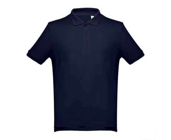 Рубашка-поло мужская ADAM, темно-синий, S, 100% хлопок, плотность 195 г/м2, Цвет: темно-синий, Размер: S