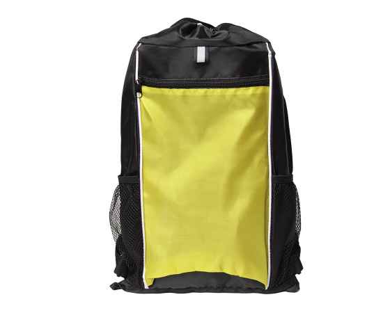 Рюкзак Fab, жёлтый/чёрный, 47 x 27 см, 100% полиэстер 210D, Цвет: желтый, Размер: 46 x 27 см
