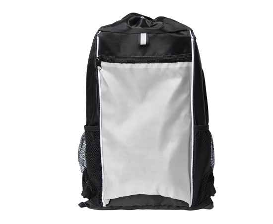 Рюкзак Fab, белый/чёрный, 47 x 27 см, 100% полиэстер 210D, Цвет: белый, Размер: 46 x 27 см