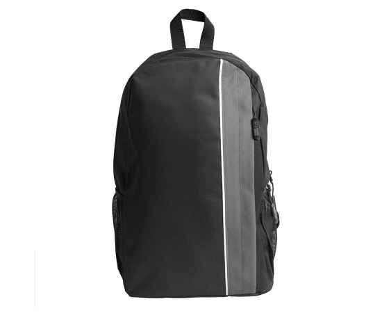 Рюкзак PLUS, чёрный/серый, 44 x 26 x 12 см, 100% полиэстер 600D, Цвет: черный, серый, Размер: 44 x 26 x 12 см