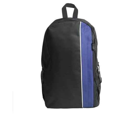 Рюкзак PLUS, чёрный/т.синий, 44 x 26 x 12 см, 100% полиэстер 600D, Цвет: черный, синий, Размер: 44 x 26 x 12 см
