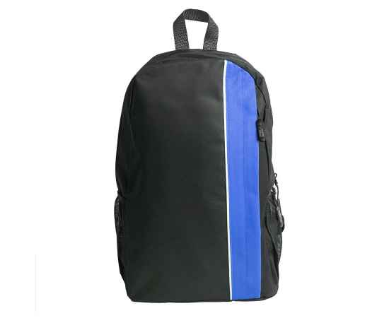 Рюкзак PLUS, чёрный/синий, 44 x 26 x 12 см, 100% полиэстер 600D, Цвет: черный, ярко-синий, Размер: 44 x 26 x 12 см