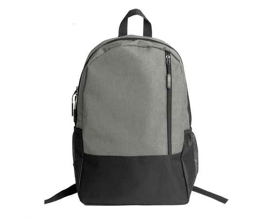 Рюкзак PULL, серый/чёрный, 45 x 28 x 11 см, 100% полиэстер 300D+600D, Цвет: серый, черный, Размер: 45 x 28 x 11 см