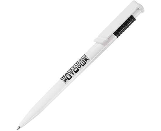 OCEAN, ручка шариковая, черный/белый, пластик, Цвет: белый, черный, изображение 2