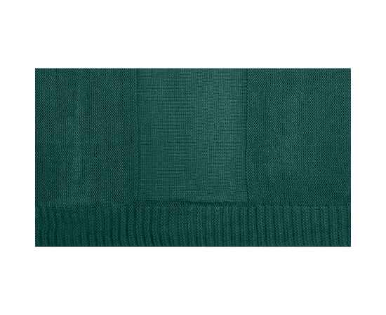 Плед ELSKER MINI, темно-зеленый, шерсть 30%, акрил 70%, 120*170 см, Цвет: Тёмно-зелёный, изображение 2