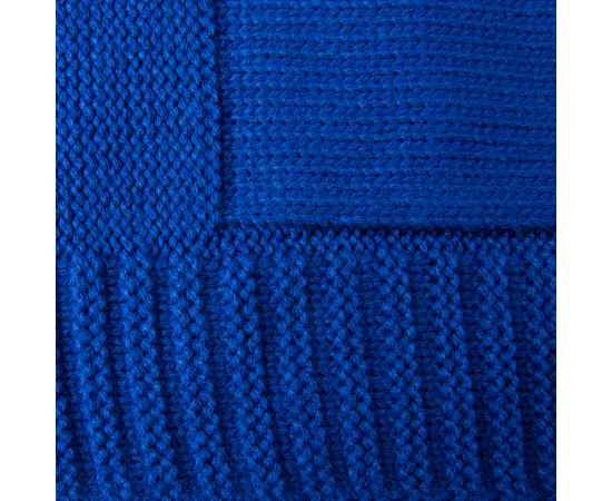 Плед ELSKER MIDI, синий, шерсть 30%, акрил 70%, 150*200 см, Цвет: синий, изображение 4