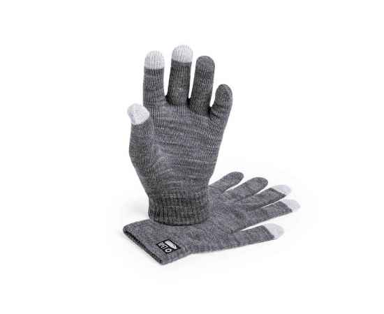 Перчатки сенсорные DESPIL, полиэстер RPET,серый меланж, Цвет: серый меланж, изображение 2