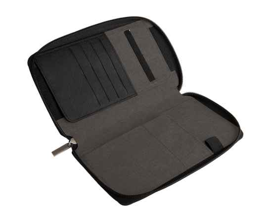 Органайзер дорожный с зарядным устройством (4000mAh)'Portable',темно-серый,12х21х3см, полиэстер, Цвет: темно-серый, изображение 4