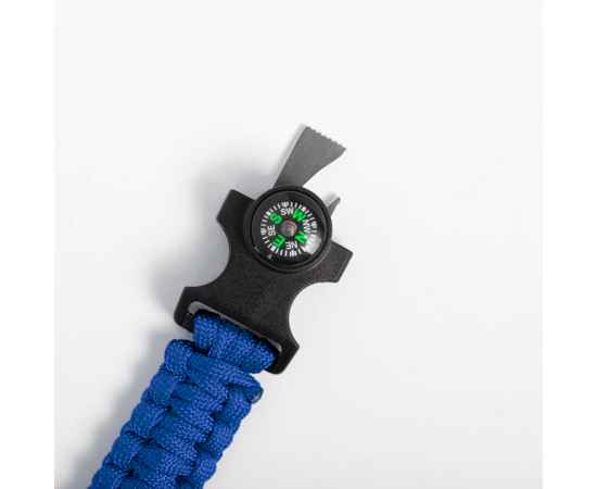 Походный браслет многофункциональный KUPRA, нейлон, пластик, синий, 25.5 x 3.4 x 1.1 см, Цвет: синий, изображение 5