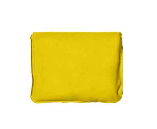 Подушка  надувная дорожная в футляре, желтый, 43,5х27,5 см, твил, шелкография, Цвет: желтый, изображение 5