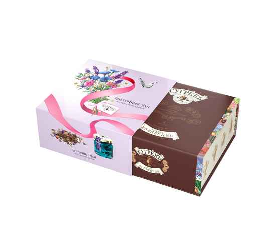 Подарочный набор 'Весенний букет' с вареньем и цветочным чаем, Цвет: разные цвета, Размер: 15 х 15 х 6,5 см, изображение 5