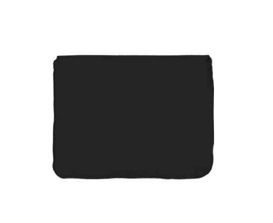 Подушка надувная дорожная в футляре, черный, 43,5 х 27,5 см, твил, шелкография, Цвет: Чёрный, изображение 5