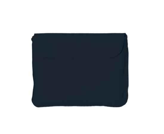 Подушка надувная дорожная в футляре, синий, 43,5х27,5 см, твил, шелкография, Цвет: синий, изображение 4