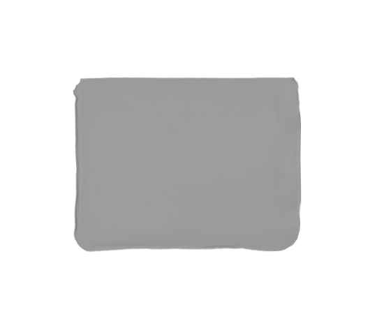 Подушка надувная дорожная в футляре, серый, 43,5х27,5 см, твил, шелкография, Цвет: серый, изображение 5